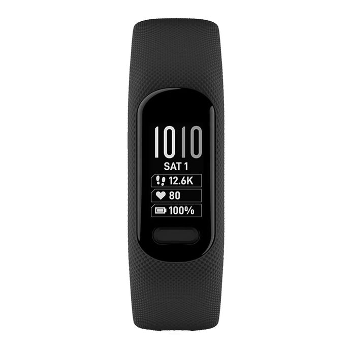 Garmin Vivosmart 010-02645-24 Smartwatch Large Fitness Tracker Digital  Dial Black Silicone Strap