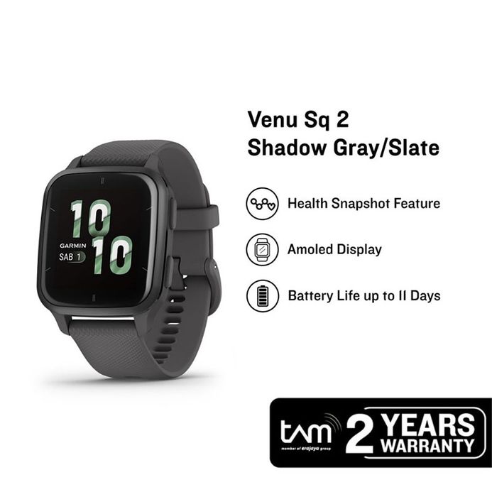 Garmin Venu Sq 010-02701-80 Smartwatch Digital Dial Shadow Gray