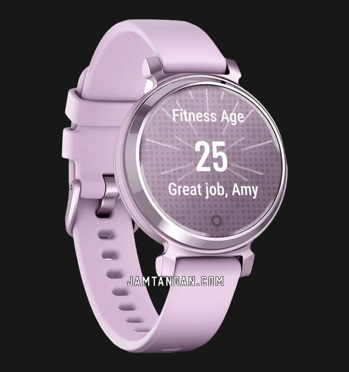 Garmin Lily 2 010-02839-21 Smartwatch Digital Dial Metallic Lilac With Lilac Silicone Strap