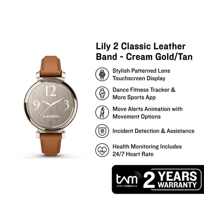 Garmin Lily Classic 010-02839-60 Smartwatch Digital Dial Cream