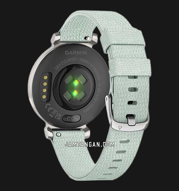 Garmin Lily 2 Classic 010-02839-63 Smartwatch Digital Dial Sage Gray Nylon Strap