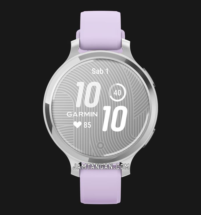 Garmin Lily 2 Active 010-02891-51 Smartwatch Digital Dial Silver with Purple Jasmine Silicone Band