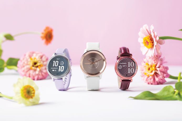 Garmin Lily 2 Active 010-02891-51 Smartwatch Digital Dial Silver with Purple Jasmine Silicone Band