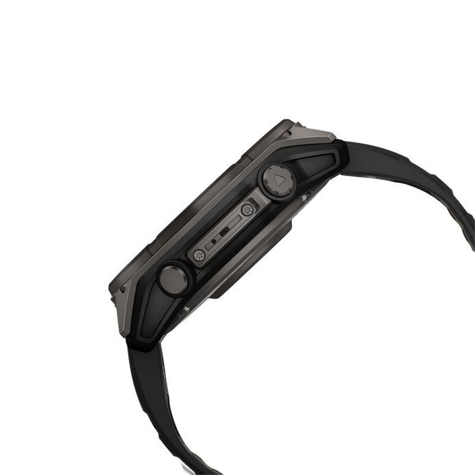 Garmin Fenix 51 010-02907-70 Smartwatch Solar Carbon Grey DLC Titanium  Black Grey Silicone Band