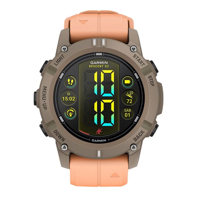 Garmin Descent G2 010-02986-23 Smartwatch GPS Dive Digital Dial Shell Pink  Silicone Band