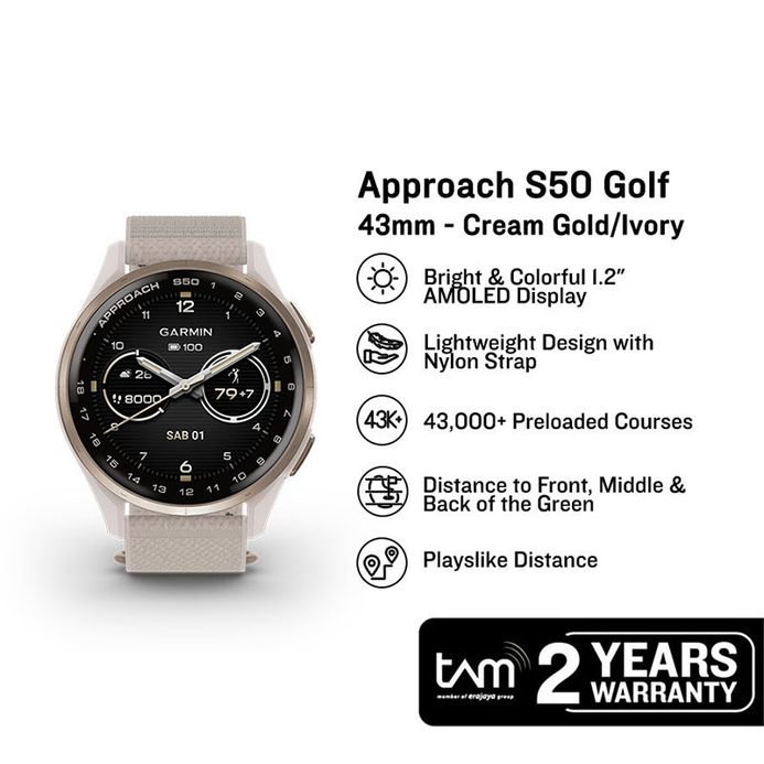 Garmin Approach S50 010-03010-41 Smartwatch Advanced GPS Golf