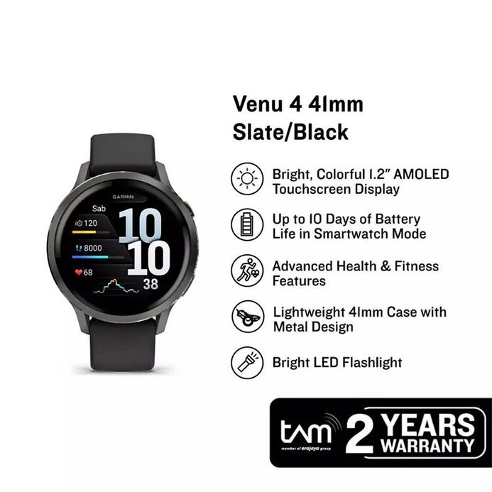 Garmin Venu 010-03013-42 Advanced GPS Smartwatch Digital Dial