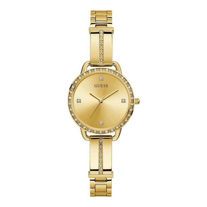 Guess Bellini GW0022L2 Champagne Dial Gold Stainless Steel Strap