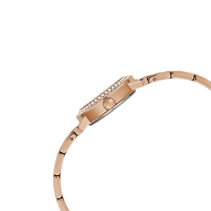 Guess Gem GW0028L3 Ladies White Glitz Dial Rose Gold  display picture 1