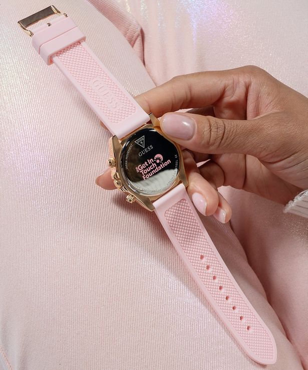 Guess GW0032L4 Ladies Sparkling Pink Dial Pink Silicone