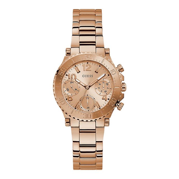 Guess Cosmic GW0465L2 Ladies Rose Gold Dial Rose Gold Stainless