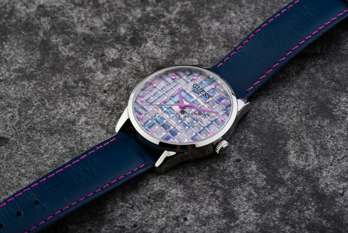 Rare Guess Women\'s Glittering Midnight Blue Watch With Clear Case and Links Women main image 3