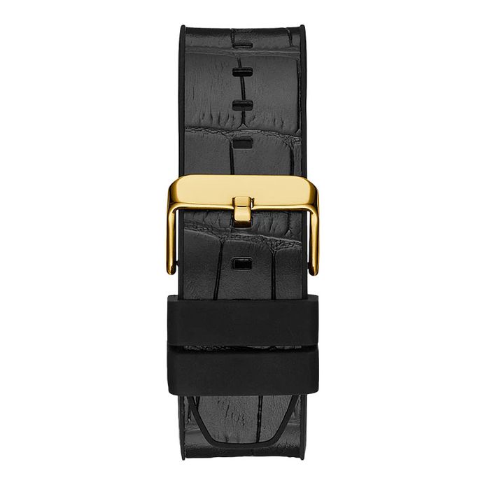 Guess Edge GW0492G3 Men Green Sunray Dial Black Leather Strap