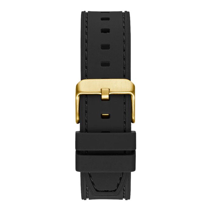 Guess Headline GW0571G3 Men Green Dial Black Silicone Strap 