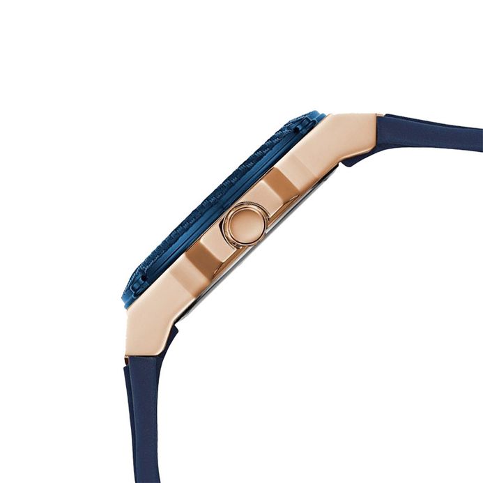 Guess Zena W1094L2 Ladies Blue Dial Blue Silicone Strap