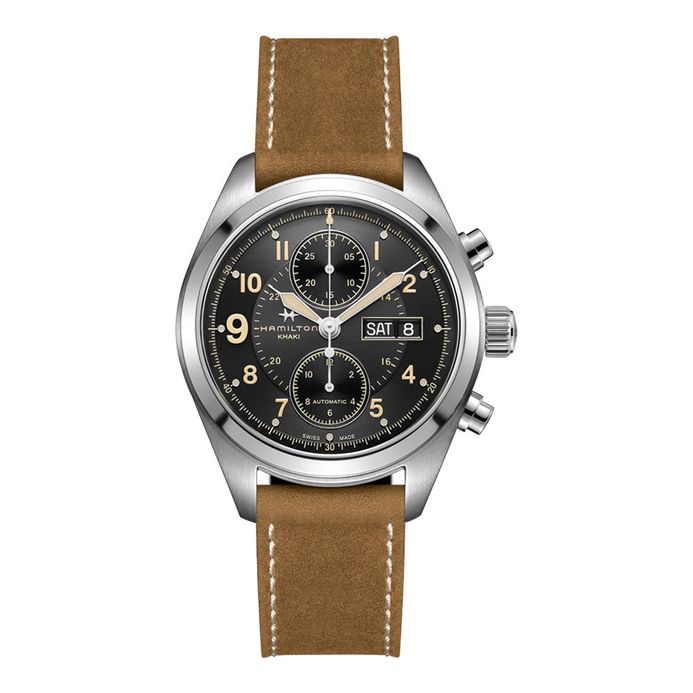 Hamilton Khaki Field H71616535 Automatic Chronograph Black Dial