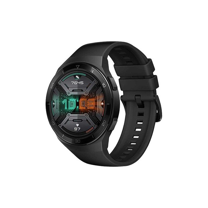 Huawei GT2E HCT-B19-GRAPHITE-BLACK Sport Men Digital Dial Graphite Black  Rubber Strap