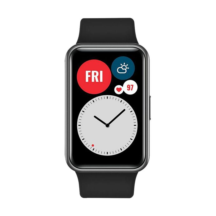 Huawei FIT TIA-B09-GRAPHITE-BLACK Sport Unisex Digital Dial Graphite Black  Silicone Strap