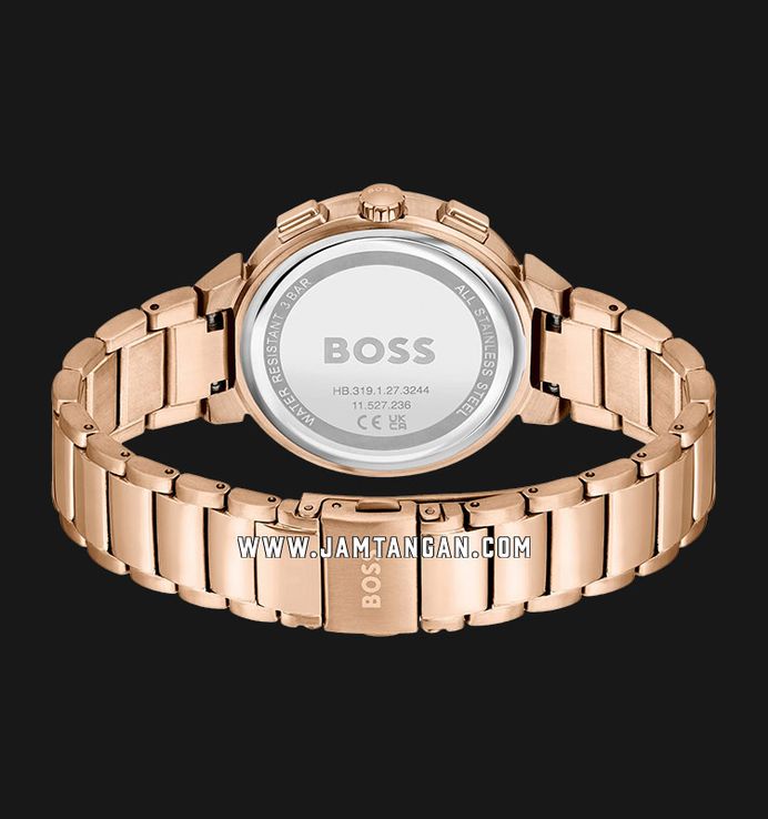 Hugo Boss Multifunction 1502678 Ladies Rose Gold Dial Rose Gold Stainless Steel Strap