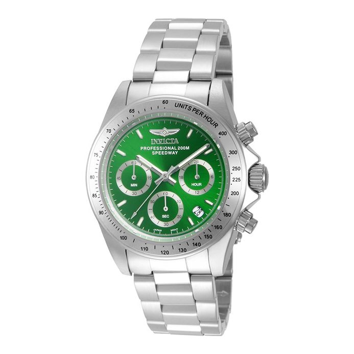 INVICTA Speedway 14384 Chronograph Green Dial Stainless Steel