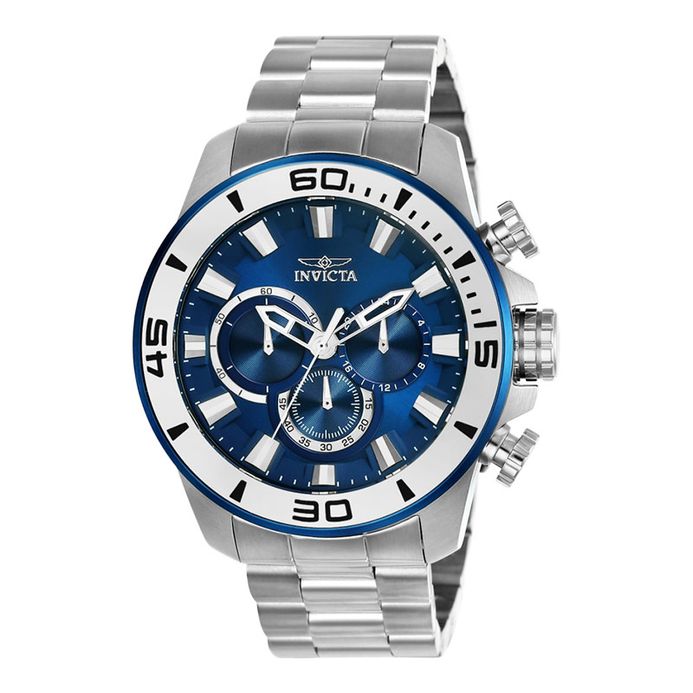 INVICTA Pro Diver 22586 Chronograph Blue Dial Stainless Steel Strap