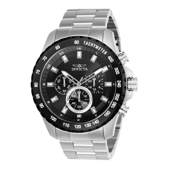 INVICTA Speedway 24210 Chronograph Black Dial Stainless Steel Strap