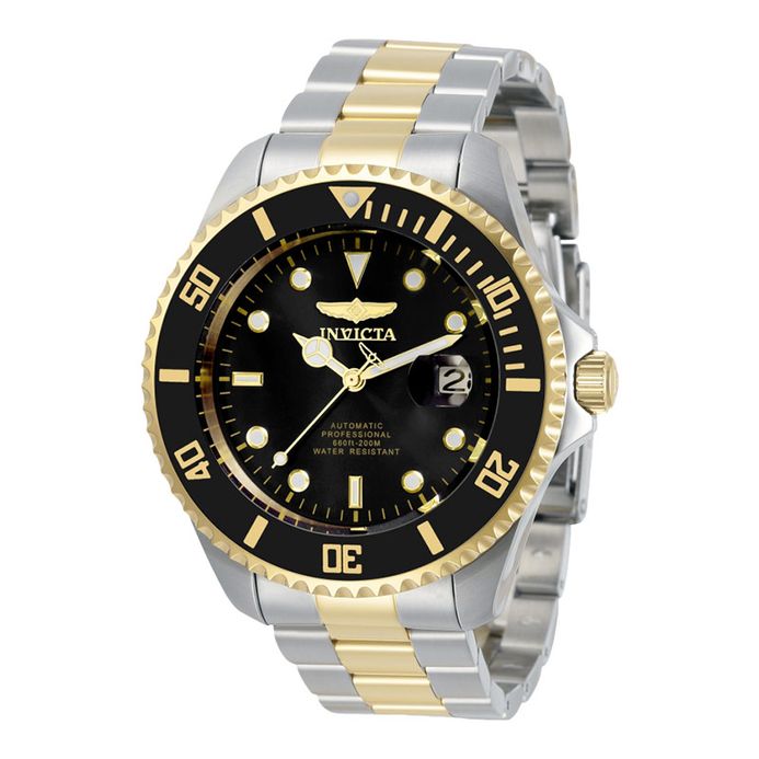 INVICTA Pro Diver 34041 Automatic Black Dial Dual Tone Stainless