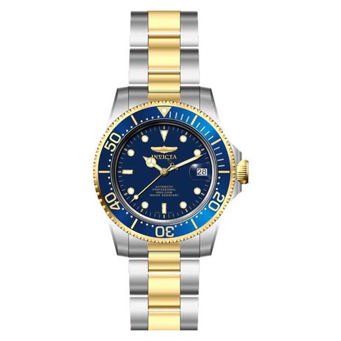 INVICTA Pro Diver 8928OB Automatic Blue Dial Dual Tone Stainless Steel Strap - Main Image