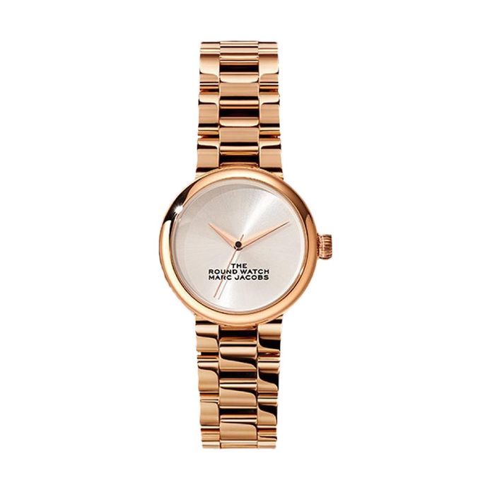 Marc Jacobs MJ0120179279 The Round Watch Ladies Silver Dial Rose