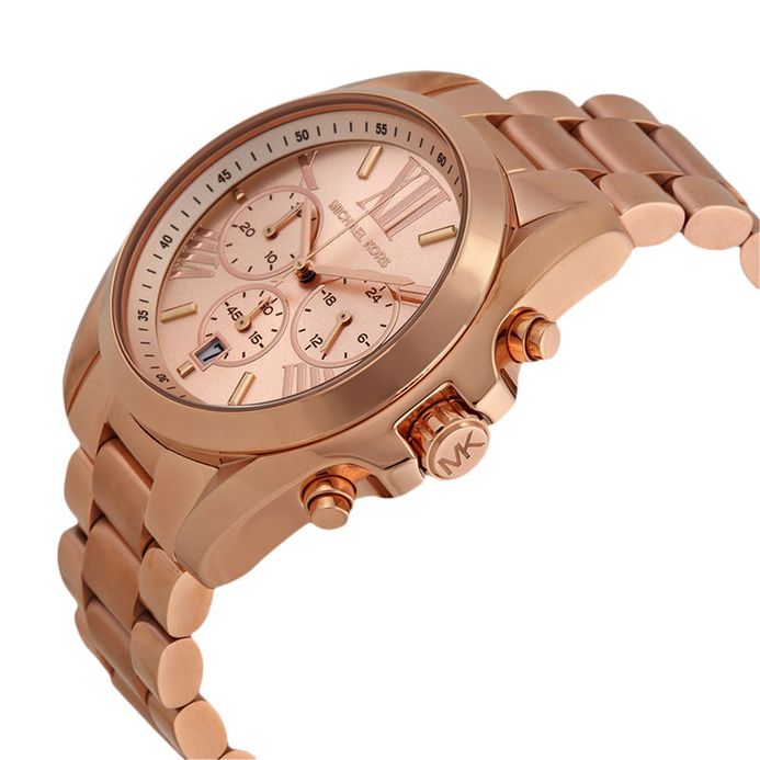 Michael Kors MK5503 Bradshaw Chronograph Rose Dial Rose Gold