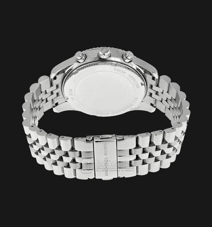 Michael Kors Lexington MK8405 Chronograph Silver Dial Stainless Steel Strap