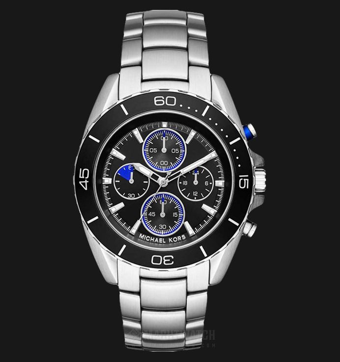 Michael Kors MK8462 Jetmaster Chronograph Black Dial Stainless 