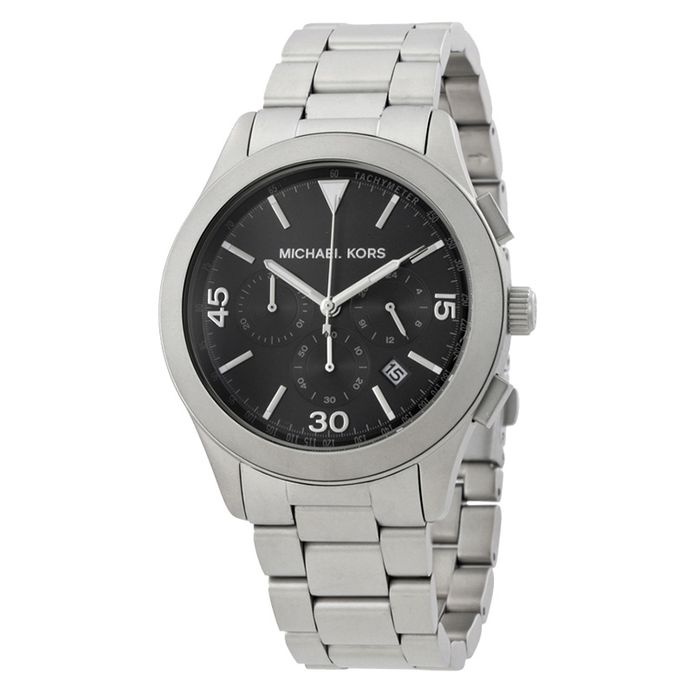 Michael Kors MK8469 Gareth Black Dial Chronograph Stainless