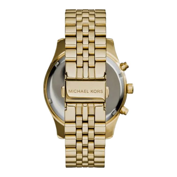 Michael Kors Lexington MK8494 Chronograph Men Gold Dial Gold