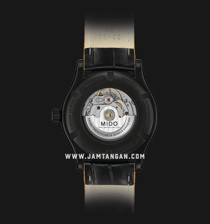 MIDO Multifort M005.430.36.051.80 Automatic Black Dial Black Leather Strap