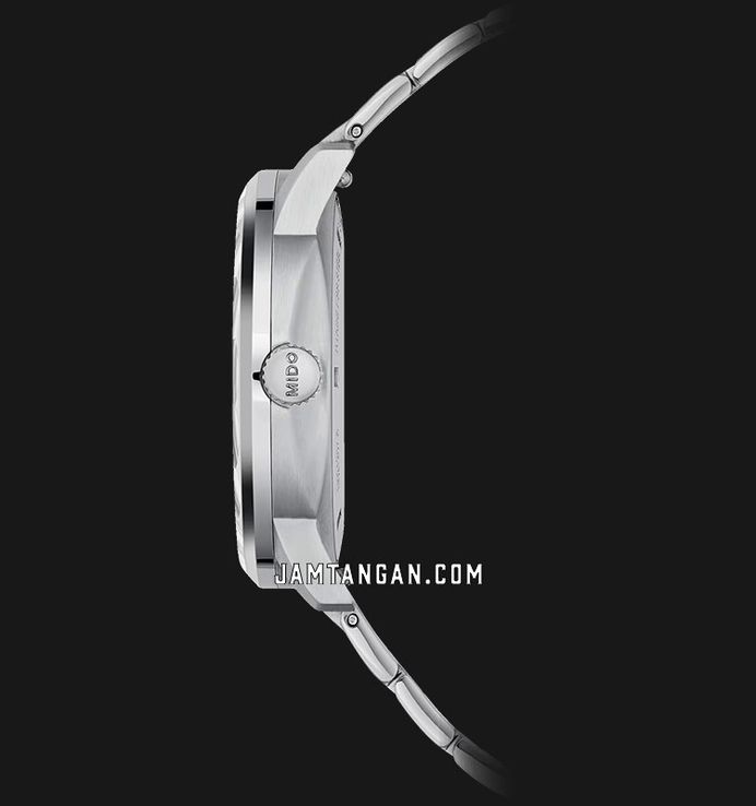 Mido Commander M021.207.11.106.00 Lady Silver Diamonds MOP Dial Stainless Steel Strap