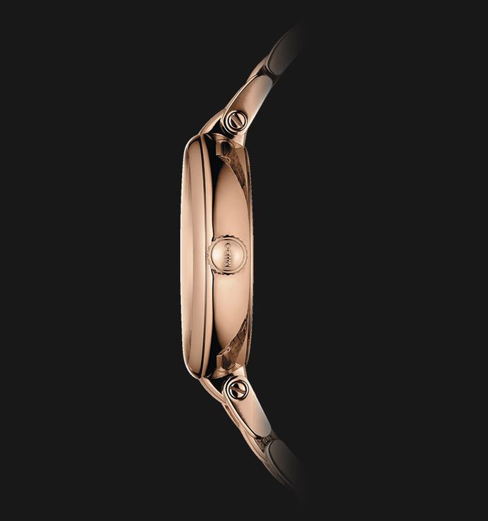 MIDO Baroncelli M022.210.33.296.00 Donna Brown Dial Rose Gold Stainless Steel Strap