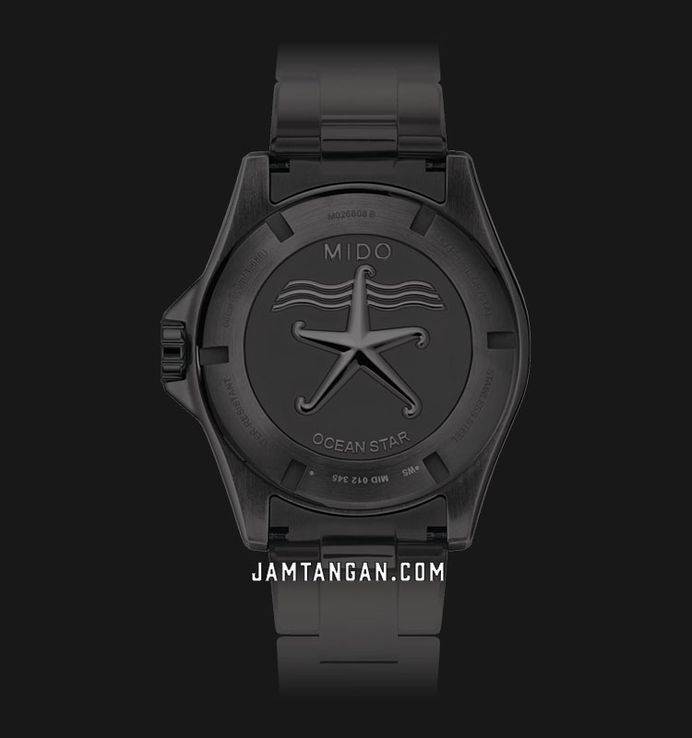 MIDO Ocean Star M026.608.33.051.00 COSC 600 Chronometer Black Dial St. Steel Strap + Extra Strap