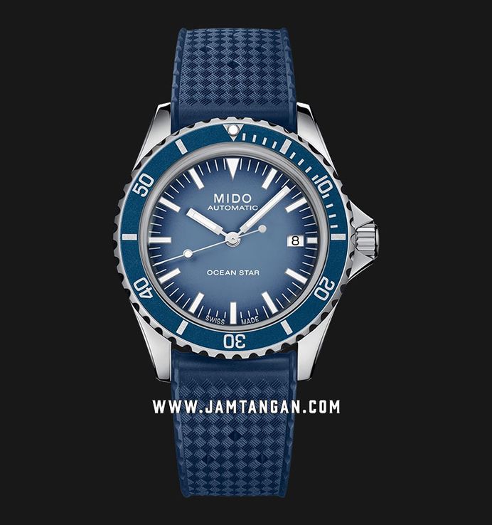 MIDO Ocean Star M026.807.11.041.01 Tribute Blue Dial Mesh Strap Special Edition + Extra Strap