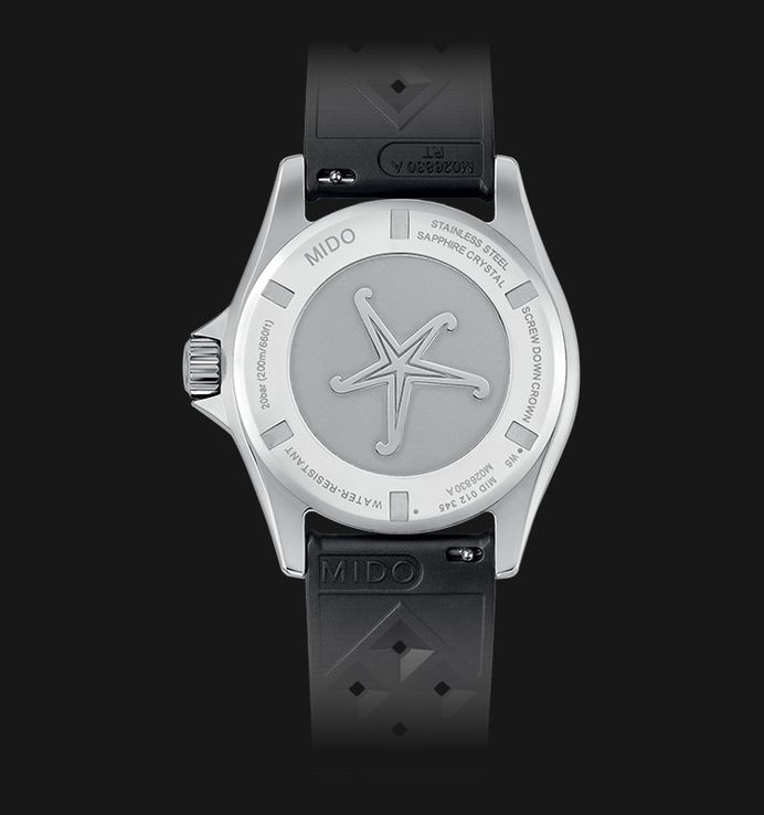 MIDO Ocean Star M026.830.17.081.00 Tribute Grey Gradient Dial Black Rubber Strap