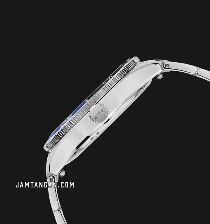 Mido Ocean Star 39 M026.907.11.041.00 80th Anniversary Blue Pattern Dial St. Steel Strap