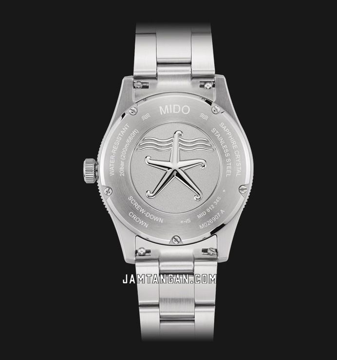 Mido Ocean Star 39 M026.907.21.021.00 80th Anniversary Champagne Pattern Dial St. Steel Strap