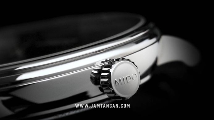 MIDO Baroncelli M027.408.16.061.00 Chronometer Silicon Automatic Anthracite Dial Brown Leather Strap