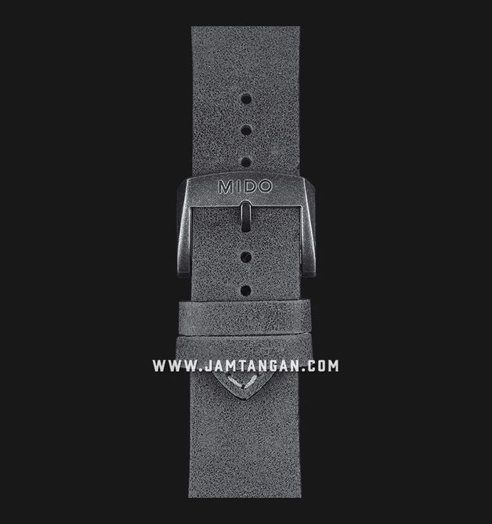 MIDO Multifort M032.607.36.050.00 Automatic Black Dial Grey Leather Strap
