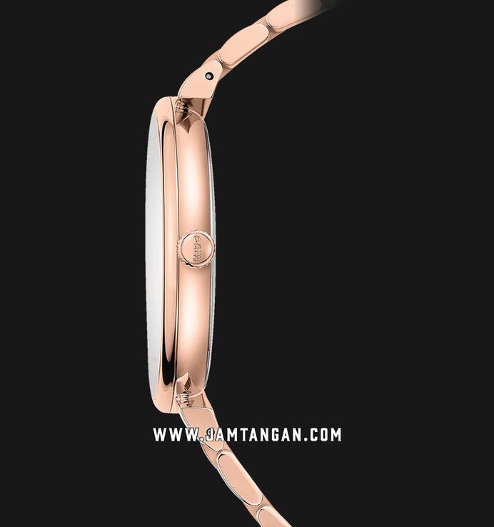 MIDO Dorada M033.410.33.031.00 Everytime Silver Dial Rose Gold Stainless Steel Strap