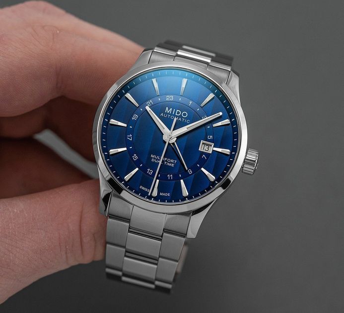 Mido multifort dual time blue 2025