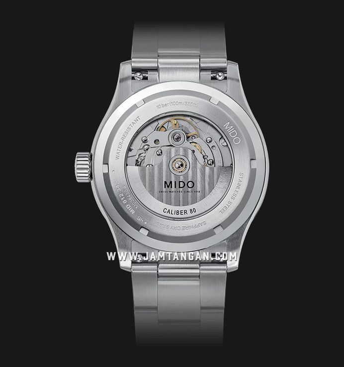 MIDO Multifort M M038.430.11.051.00 Black Gradient Dial Stainless Steel Strap