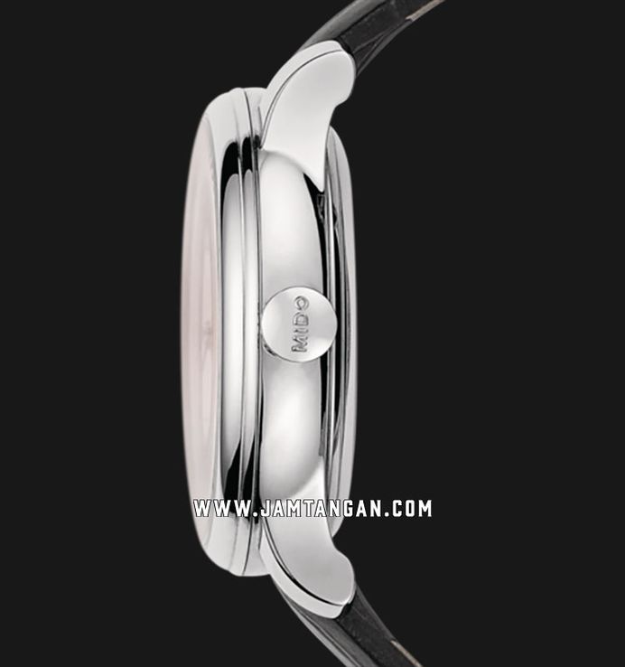 MIDO Baroncelli M039.207.16.106.00 Lady Day & Night Automatic MOP Dial Black Leather Strap