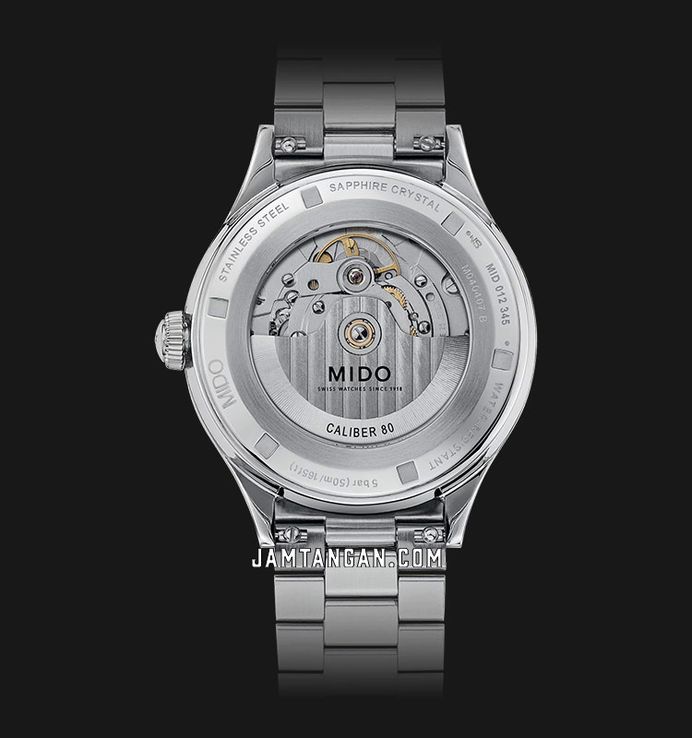 MIDO Multifort M040.407.11.041.00 Patrimony Powerwind Blue Dial Stainless Steel Strap