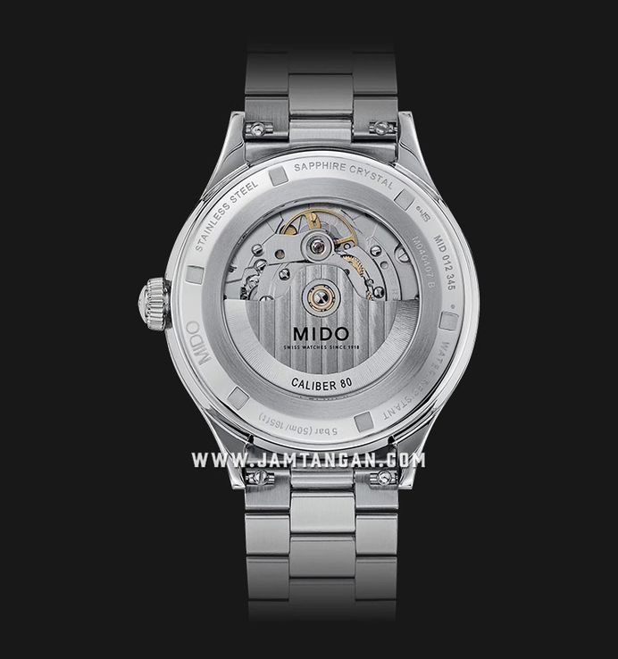 MIDO Multifort Powerwind M040.407.11.057.00 Black Dial Stainless Steel Strap